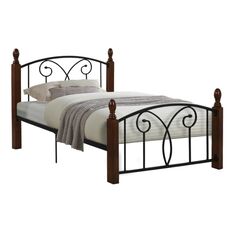 ΚΡΕΒΑΤΙ SUZIE HM389 ΜΕΤΑΛΛΟ & RUBBERWOOD-- ΜΟΝΗ ΔΙΑΣΤΑΣΗ--ΓΙΑ ΣΤΡΩΜΑ 90x190εκ. |  Κρεβάτια στο espiti