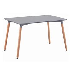 ΤΡΑΠΕΖΙ HM8697.10 MINIMAL, γκρι MDF, ξύλινα πόδια οξιά, 160Χ90X74,5Υ εκ |  Τραπεζάκια σαλονιού στο espiti