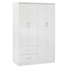 ΝΤΟΥΛΑΠΑ 4ΦΥΛΛΗ ME 2 ΣΥΡΤΑΡΙΑ BLAKELY HM339.05 ΛΕΥΚΗ 120Χ42,5Χ180,5 εκ. |  Ντουλάπες ρούχων στο espiti