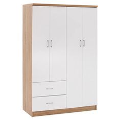 ΝΤΟΥΛΑΠΑ 4ΦΥΛΛΗ ME 2 ΣΥΡΤΑΡΙΑ BLAKELY HM339.06 SONAMA ΛΕΥΚΗ 120Χ42,5Χ180,5 εκ. |  Ντουλάπες ρούχων στο espiti