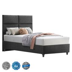 ΚΡΕΒΑΤΙ MILO ΑΠΟ ΓΚΡΙ ΥΦΑΣΜΑ HM646.01 ΓΙΑ ΣΤΡΩΜΑ 120x200 εκ. |  Κρεβάτια στο espiti