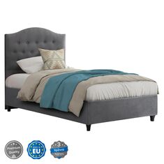 ΚΡΕΒΑΤΙ MALENA ΑΠΟ ΓΚΡΙ ΒΕΛΟΥΔΟ HM651.10 ΓΙΑ ΣΤΡΩΜΑ 90x200 εκ. |  Κρεβάτια στο espiti