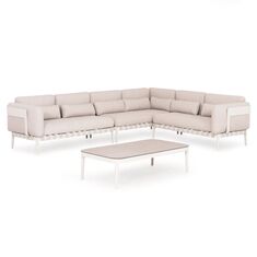 ΣΕΤ ΣΑΛΟΝΙ ΕΞ.ΧΩΡΟΥ 4ΤΜΧ PEGASUS HM6199.02 ΚΡΕΜ ΑΛΟΥΜ.-ΜΠΕΖ ΣΧΟΙΝΙ & ΥΦΑΣΜΑ OLEFIN |  Σαλόνια κήπου στο espiti