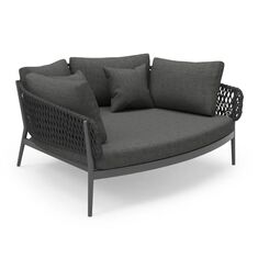 DAYBED 2ΘΕΣΙΟ ΣΕΙΡΑ CAMELLIA HM6217.01 ΣΚΟΥΡΟ ΓΚΡΙ ΑΛΟΥΜΙΝΙΟ-P.E.ΣΧΟΙΝΙ-OLEFIN 164x144x70Υεκ. |  Ξαπλώστρες - Καρέκλες Παραλίας στο espiti