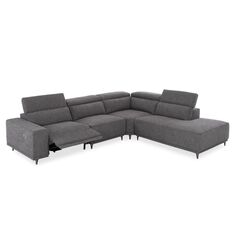 ΚΑΝΑΠΕΣ ΔΕΞΙΑ ΓΩΝΙΑ 5Θ ΜΕ RECLINE LUNARIS HM3316.01R ΓΚΡΙ ΥΦΑΣΜΑ 307x267x94Yεκ |  Καναπέδες γωνιακοί στο espiti