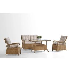 Stewehome Σετ Τραπεζαρίας 2+1+1 Κήπου 120x70x67 cm 860524 |  Σετ τραπεζαρία κήπου στο espiti