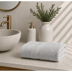 Πετσέτα Προσώπου 50×90 Light Grey Astron Italy |  Πετσέτες Προσώπου στο espiti