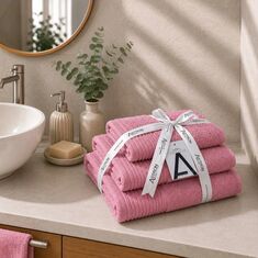 Πετσέτες σετ 3τμχ Pink Astron Italy |  Σετ Πετσέτες στο espiti