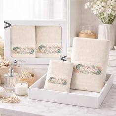 Πετσέτες (Σετ 2 τεμ.) Boho Ecru Astron Italy |  Σετ Πετσέτες στο espiti