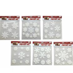 Χριστουγεννιάτικα Gel Stickers Χιονονιφάδες Λευκό 6 Σχέδια 06513857 ArteLibre |  Χριστουγεννιάτικα Διακοσμητικά στο espiti