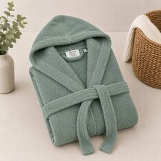 Μπουρνούζι Με Κουκούλα Green - Medium Astron Italy |  Μπουρνούζια στο espiti