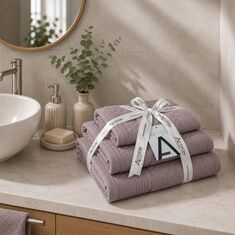 Πετσέτες σετ 3τμχ Dusty Rose Astron Italy |  Σετ Πετσέτες στο espiti