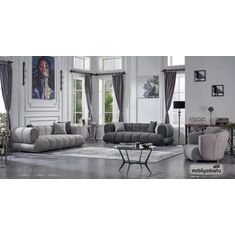 Stewehome Μοντέρνο Σετ Καναπέδων &amp; Πολυθρόνας σε Αποχρώσεις του Γκρι 120759 |  Καναπέδες στο espiti