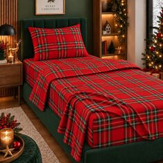 Χριστουγεννιάτικο Σετ Σεντόνι Μονό Christmas 170x260 Astron Italy |  Χριστουγεννιάτικα Διακοσμητικά στο espiti