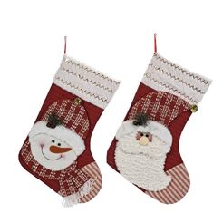 Χριστουγεννιάτικη Κάλτσα Κόκκινη Με Λευκό 53cm Σε 2 Σχέδια 06513292 ArteLibre |  Χριστουγεννιάτικα Διακοσμητικά στο espiti