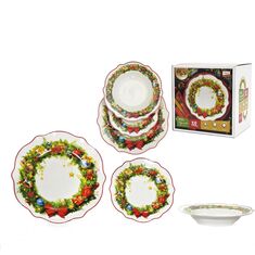 Χριστουγεννιάτικο Σερβίτσιο Φαγητού Toys Wreath Πορσελάνη Σετ 18Τμχ 06513529 ArteLibre |  Χριστουγεννιάτικα Διακοσμητικά στο espiti