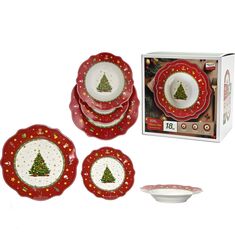 Χριστουγεννιάτικο Σερβίτσιο Φαγητού Twinkle Noel Πορσελάνη Σετ 18Τμχ 06513533 ArteLibre |  Χριστουγεννιάτικα Διακοσμητικά στο espiti