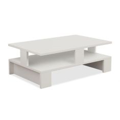 Τραπέζι σαλονιού Mansu pakoworld χρώμα λευκό 80x50x27,5εκ |  Τραπεζάκια σαλονιού στο espiti