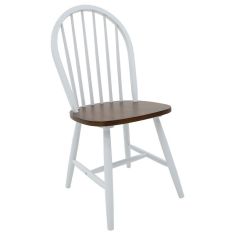 Καρέκλα Adalyn pakoworld ξύλο καρυδί-λευκό πόδι |  Καρέκλες στο espiti