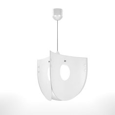 Φωτιστικό Κρεμαστό Chios Μονόφωτο Λευκό (PP-PVC) Ε27 58x58x80cm AlphaB2B |  Οροφής στο espiti