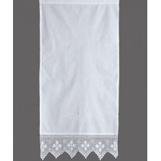 κουρτίνα 6752 (200cm x 50cm) λευκό με τούνελ 6978000001247 SilkFashion |  Ετοιμες κουρτίνες με σχέδιο στο espiti
