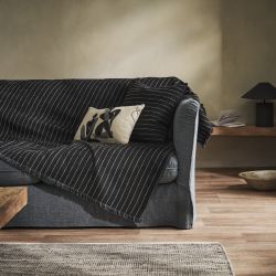 Ριχτάρι Πολυθρόνας 180x180cm GOFIS HOME  Thyra Black Board 273/14 |  Ριχτάρια στο espiti