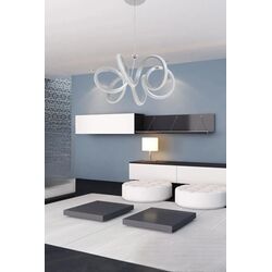 Stewehome Μοντέρνο φωτιστικό οροφής με LED για σαλόνι και καθιστικό από αλουμίνιο 30x80x51 cm 654095 |  Οροφής στο espiti
