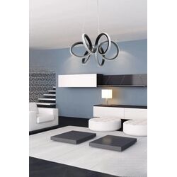 Stewehome Μοντέρνο φωτιστικό οροφής με LED για σαλόνι και καθιστικό από αλουμίνιο 30x80x51 cm 654095 |  Οροφής στο espiti