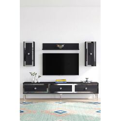Stewehome Σετ μονάδας τηλεόρασης με ράφι 180x30x41 cm 474689 |  Έπιπλα τηλεόρασης στο espiti