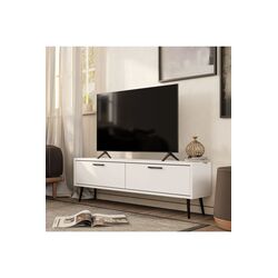 Stewehome Μοντέρνα τηλεοπτική μονάδα 138 cm με πόρτα από σανίδα μελαμίνης 138x30x45 cm 439131 |  Έπιπλα τηλεόρασης στο espiti