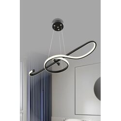 Stewehome Μοντέρνα Μαύρη LED Κρεμαστή Λάμπα 50x70 cm 662898 |  Οροφής στο espiti