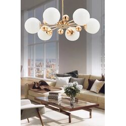Stewehome Nairobi 6 Λαμπτήρων Χρυσό Φωτιστικό Οροφής E27 78x65 cm 372408 |  Οροφής στο espiti