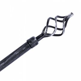 ΚΟΥΡΤΙΝΟΞΥΛΟ 110-210cm HM11280.03 ΜΕΤΑΛΛΙΚΟ ΠΤΥΣ/ΝΟ ΜΑΥΡΟ ΑΣΗΜΙ ΓΥΡΙΣΤΟ Ε-0316 |  Κουρτινόξυλα  στο espiti