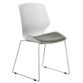 Καρέκλα γραφείου επισκέπτη Genuine pakoworld PP λευκό-γκρι |  Καρέκλες γραφείου επισκέπτη στο espiti