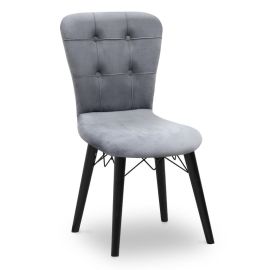 Καρέκλα τραπεζαρίας Palmira Megapap από βελούδο χρώμα γκρι - μαύρο πόδι 47x44x88εκ. |  Πολυθρόνες τραπεζαρίας στο espiti
