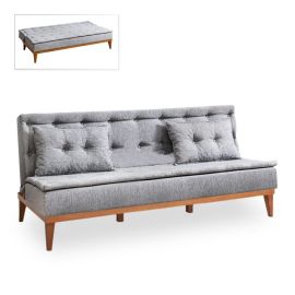 Καναπές - κρεβάτι Veron Megapap τριθέσιος υφασμάτινος χρώμα γκρι 180x80x78εκ. |  Καναπέδες-Κρεβάτι στο espiti
