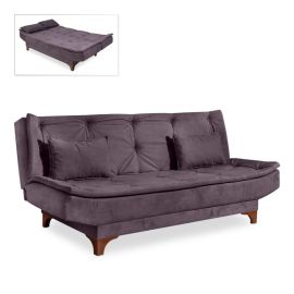 Καναπές - κρεβάτι Lucas Megapap τριθέσιος υφασμάτινος χρώμα ανθρακί 190x85x85εκ. |  Καναπέδες στο espiti