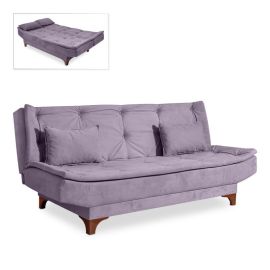 Καναπές - κρεβάτι Lucas Megapap τριθέσιος υφασμάτινος χρώμα γκρι 190x85x85εκ. |  Καναπέδες στο espiti