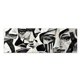 Πίνακας σε καμβά "Abstract Marble Faces" Megapap ψηφιακής εκτύπωσης 150x50x3εκ. |  Πίνακες στο espiti