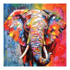 Πίνακας σε καμβά Elephant Inart 80x3x80εκ |  Πίνακες στο espiti