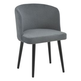 Καρέκλα Sirbet pakoworld ανθρακί μπουκλέ ύφασμα-μαύρο μέταλλο 55x45x80εκ |  Καρέκλες στο espiti