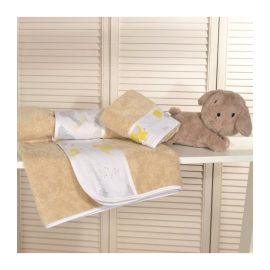 Oliver Baby σετ πετσέτες μπεζ 2 τεμ σχέδιο 203 100% βαμβάκι 450 ΓΡΜ/ΤΜ - 30Χ50 70Χ120 |  Βρεφικές πετσέτες στο espiti
