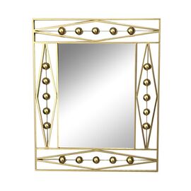 Καθρέπτης Roteron Inart χρυσό μέταλλο 80x2x100εκ |  Καθρέπτες στο espiti