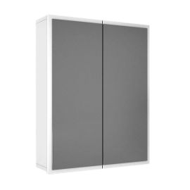 Καθρέπτης μπάνιου Kayla Megapap χρώμα λευκό 60x17x76,6εκ. |  Σετ Μπάνιου στο espiti
