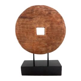 Επιτραπέζιο διακοσμητικό Cart Inart φυσικό μάνγκο ξύλο-μέταλλο 35.5x9x44εκ |  Διακοσμητκά στο espiti