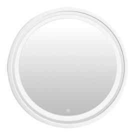 Καθρέπτης Led Goslyn Inart σε λευκή απόχρωση Φ55.4x4.5εκ |  Καθρέπτες Μπάνιου στο espiti