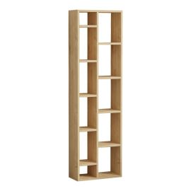 Βιβλιοθήκη Minicu pakoworld σε oak απόχρωση  44,4x19,6x150εκ |  Βιβλιοθήκες στο espiti