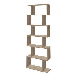 Βιβλιοθήκη Sezen pakoworld σε oak απόχρωση 70x24x191.5εκ |  Βιβλιοθήκες στο espiti