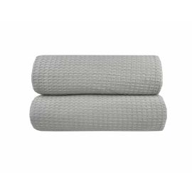Κουβέρτα Πικέ Υπερ/πλη Waffle 230χ245 Light Grey Astron Italy |  Κουβέρτες Βαμβακερές Μονές στο espiti