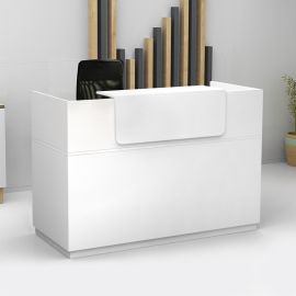 Γραφείο reception Lemmon Megapap χρώμα λευκό 120x70x110εκ. |  Reception γραφείου στο espiti